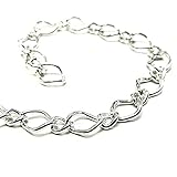 Perfetto per la creazione di collane lunghe, collane o bracciali. Maglie aperte GM 10x7 mm PM 6x4 mm
