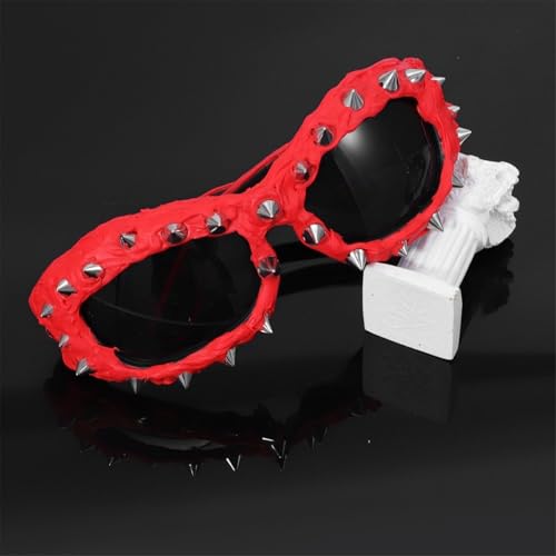 Stylish Failed Sunglasses for Girls Boys Photo Props Travel Hip Hop Shades Rivets Hip Hop Glasses Boys Stylish4