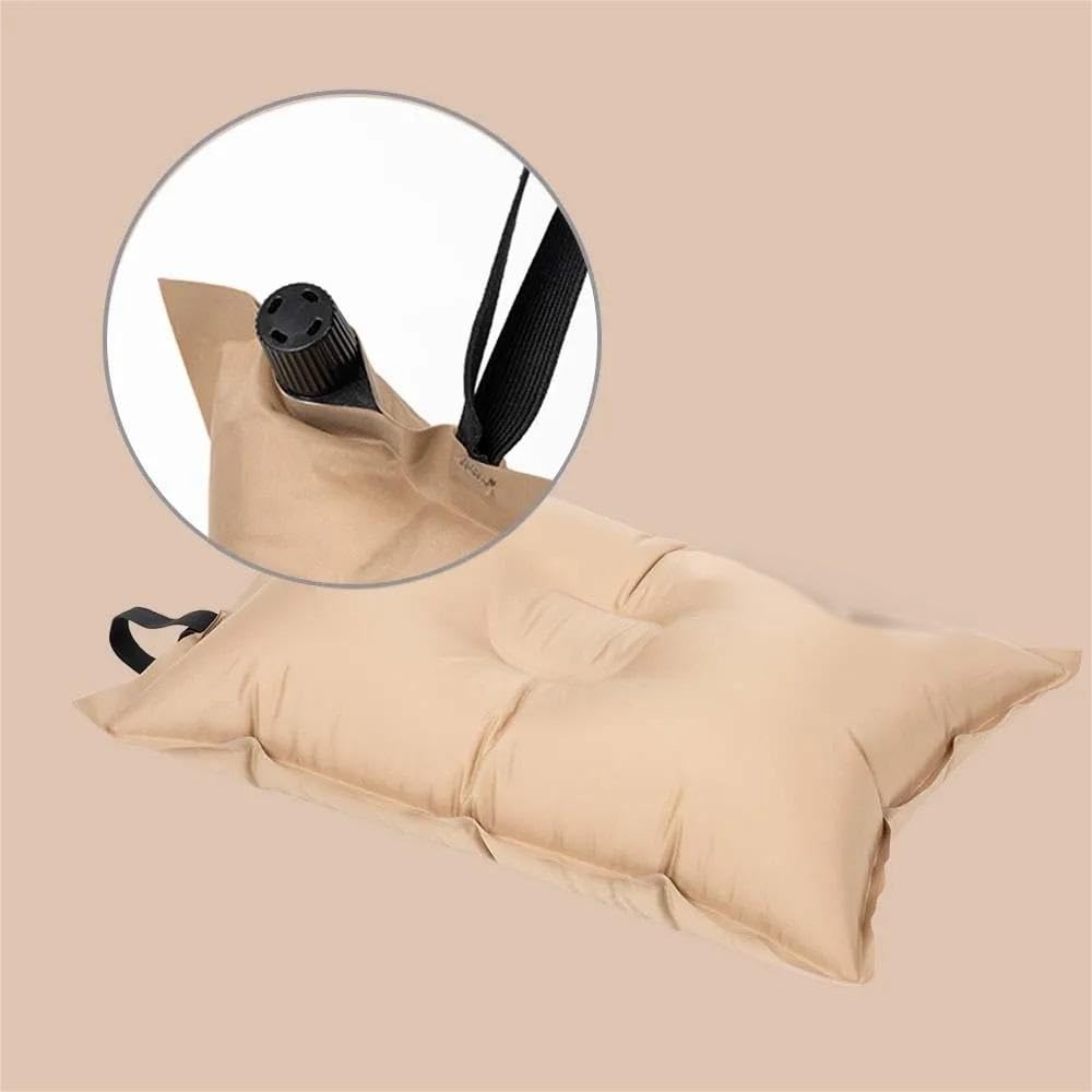 Oreiller de camping gonflable ultraléger for adulte, oreiller gonflable de, oreiller gonflable compact for dormir, coussin d'oreiller de de camping gonflable doux, coussin d'oreiller compressible ultr