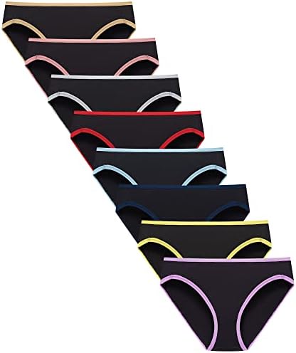 Finihen Girls Cotton Bikini Panties For Teen Girls Underwear Comfortable Multipacks Size 12