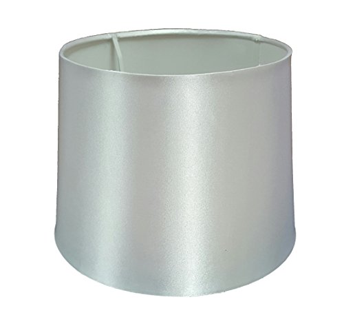 12" Silk Empire Drum Shade White