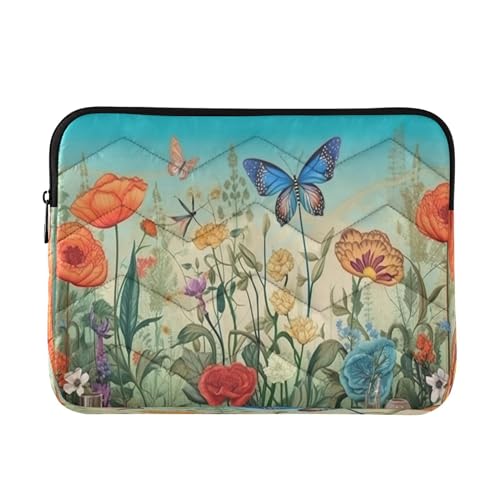 Funda para portátil con flores rústicas 13-14 pulgadas