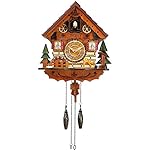 Kintrot Cuckoo Clock Handcrafted Traditional Black Forest Wood Clock Wall Decor