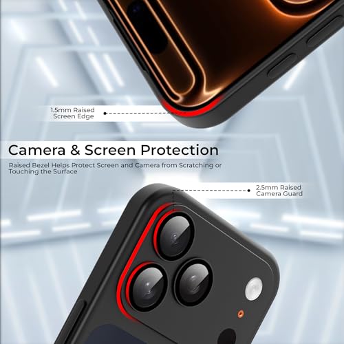 Image of A rtistque Back Cover Case for iPhone 17 Pro Max | Mag-Safe| Acrylic | Shockproof TPU Protective Design | iPhone 17 Pro Max Back Cover - Black Bumper