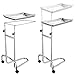 AW Mayo Stand Tray Stainless Steel Mobile Trolley Cart with 2 Pcs 19