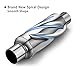 Peastorm Glasspack 3 Inch Muffler Exhaust Pipe, Universal Performance Resonator Dual Loud Exhaust Tip 3 Inch Inlet for Trucks Car
