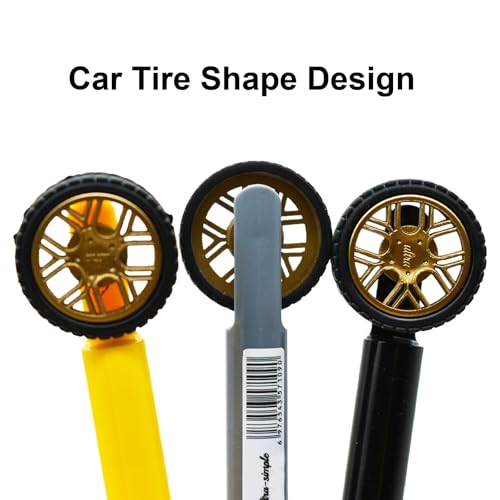 Maydahui 5 Pcs Bolígrafos Gel Con Forma Rueda Neumático miniatura 4