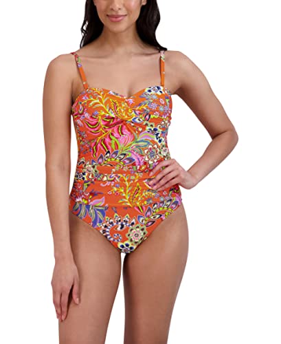 BCBGMAXAZRIA Women's Standard Twist Bandeau One Piece