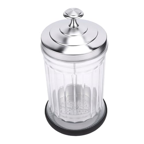 Tarro de remojo para peluquero en vidrio borosilicato con cesta elevadora para salón 2