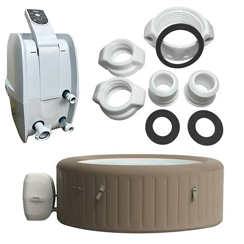 WiseWave Premium Juego Completo de Reacondicionamiento de Accesorios - Compatible con Bestway, Lay Z SPA, SaluSpa, Coleman Hot Tubs Spas Portátiles Inflables de Burbujas AirJet y HydroJet Modelos