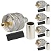 Pack of 5 UHF PL-259 PL259 Male-Plug Crimp Coax Connector Adapter RF Connector for RG58/U LMR195 Coax Cable Compatiable with Ham Radio 
