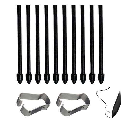 Joysuelly - 5Pcs Pointes de Remplacement avec Clip en Métal, Pointes de Stylet Tactile pour Galaxy Tab S9 S9 FE S9 FE S9 Ultra S9+ Tab S8 Tab S8+ Plus Tab S8 Ultra Tab S7 S7+ Plus S7 FE Tab S6 S6 5G S6(Noir) - -6%