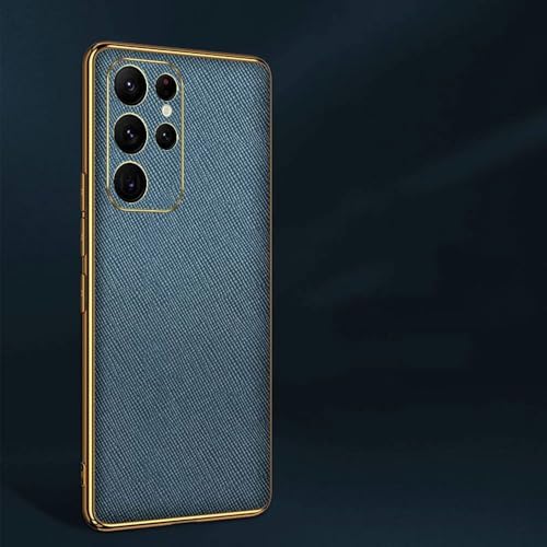 Coque Samsung S22 antichoc et anti-rayures étui cuir vert foncé