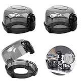 【Hochwertiges Material】Die oben Abdeckung unserer Herd Kindersicherung ist aus hochwertigem PP Material, und ihre unten Abdeckung ist aus hochwertigem ABS Material gemacht, diese zwei Materialien sind sicher, korrosionsbeständig und hitzebeständig. Zudem ist die Kindersicherung für Backofen aus diesen Materialien leicht zu reinigen. Sie brauchen nicht für den Ölschmutz zu sorgen.