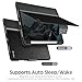 KingBlanc Case for iPad Pro 13-inch (M5 2025, M4 2024) with Pencil Holder, PU Leather Book-Style Cover, Auto Sleep/Wake, Pencil Pro & USB-C Compatible, Multi-Angle Stand for Viewing & Drawing, Black