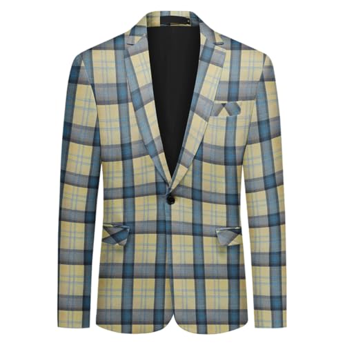 Veste de costume élégante coupe moderne Allthemen blazer à carreaux