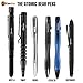 Pen Refills for Ballpoint Pens - 6 Pack of Black Ink Medium Flow Refill Cartridges - Fits Tactical Pens and G2 Parker Ballpoint Pen Type - Smooth Writing with Spare Spring Included