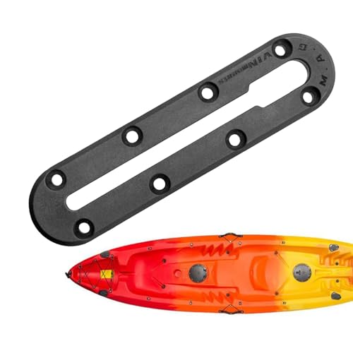 Weldphur Soporte de caña de Pesca de Pista de Kayak, Accesorios de Montura de Pista de Kayak - Accesorios de Pista de Engranajes de Kayak,Pesca compacta de Pesca Reforzada Marina de Nylon riel de