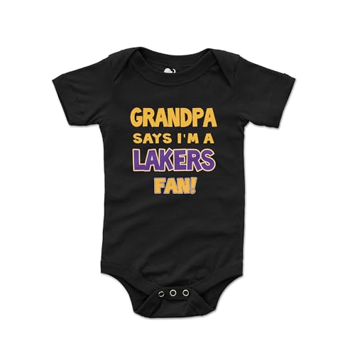 Image of NanyCrafts Baby's Grandpa Says I'm a Lakers Fan Bodysuit