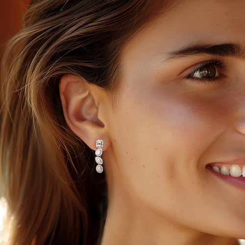 Ross-Simons 1.00 ct. t.w. Diamond Multi-Shaped Drop Earrings in 14kt White Gold2