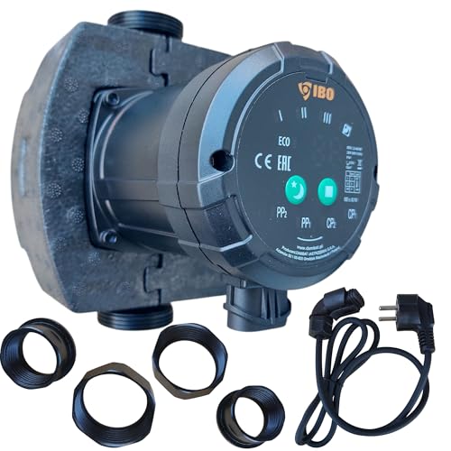PAG Turbo GmbH® - IBO Hocheffizienzpumpe Heizungspumpe Umwälzpumpe Zirkulationspumpe 25-40/180, 25-60/130, 25-60/180, 25-80/180, 32-80/180 (Beta 25-40/180)
