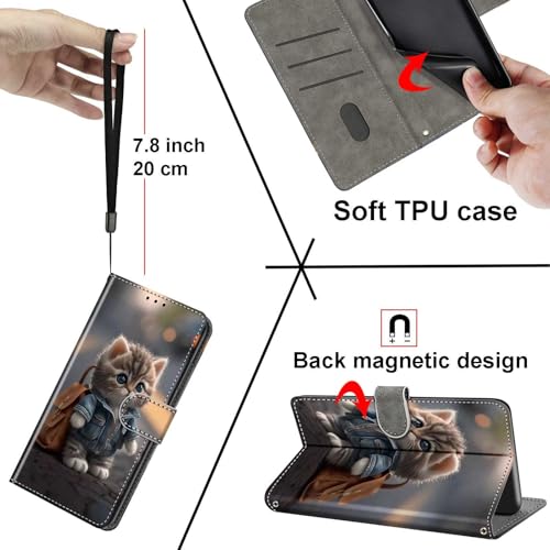 Étui portefeuille chat Xiaomi Redmi Note 15 Pro 4G à rabat