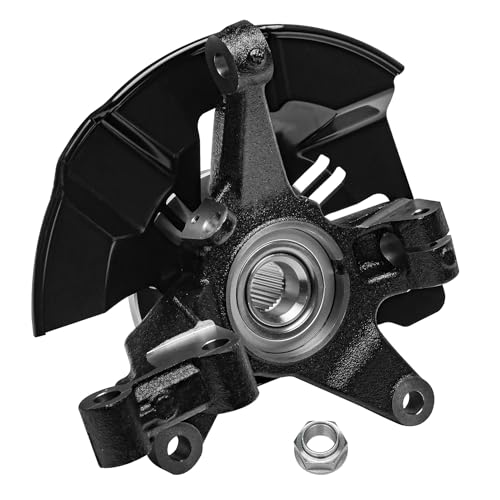 Image of Detroit Axle - Front 2pc Steering Knuckles for 07-15 Mazda CX-9, 07-12 CX-7, 2 Steering Knuckles & Wheel Bearing Hubs Assembly 2007 2008 2009 2010 2011 2012 2013 2014 2015 Replacement