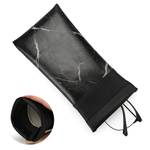 Vemiss 3 PACK Eyeglasses Pouch Squeeze Top Sunglasses Case with 3 Sets Cleaning Cloth - Thumbnail 7