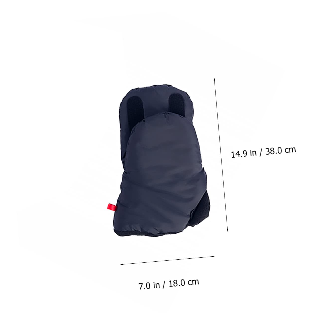 VALICLUD guantes de cochecito frío cálido guantes de barra de cochecito nieve accesorios carrito bebe accesorios carro bebe calientes de invierno forro polar Black
