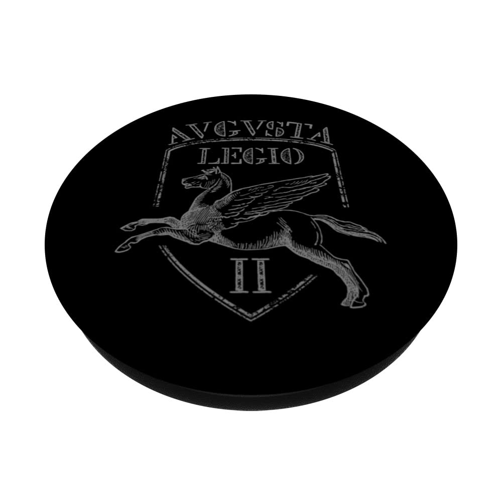 Legio II Augusta Roman Legion Empire Pedites Legionary PopSockets Swappable PopGrip, Black - Image 2