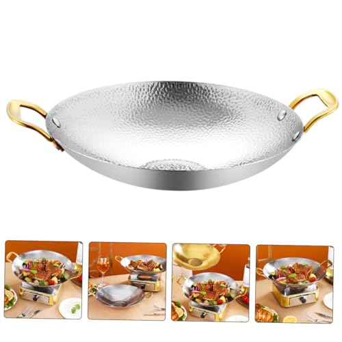 Marmite inox double poignée en acier haute résistance pour chefs