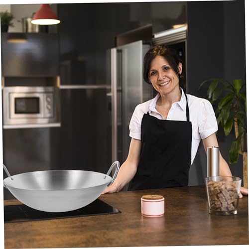 Wok de Acero Inoxidable Garneck Thickened 34 cm miniatura 5
