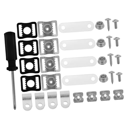 KICHOUSE Hockey Helmet Repair Kit Complete Hardware for Football Baseball Softball Includes Visor Clips Screws Nuts Chin Buckles for Sports Equipment