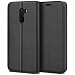 Produktbild BEZ Handyhülle für Xiaomi Pocophone F1 Hülle, Tasche Kompatibel für Xiaomi Pocophone F1, Schutzhüllen aus Klappetui mit Kreditkartenhaltern, Ständer, Magnetverschluss, Schwarz
