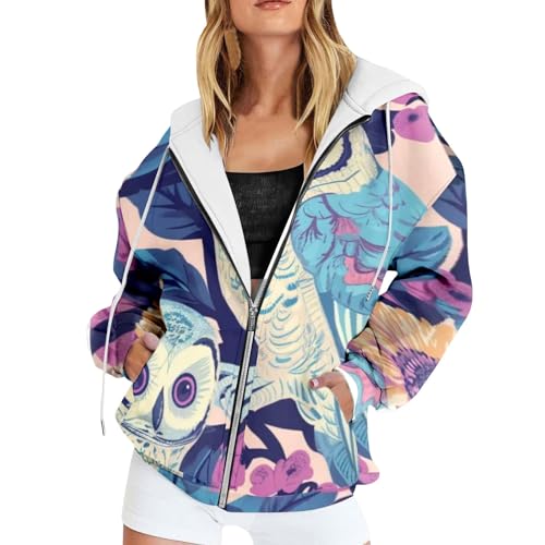 Sweat à capuche zippé pour femme veste de transition ample surdimensionnée pour le sport et loisirs