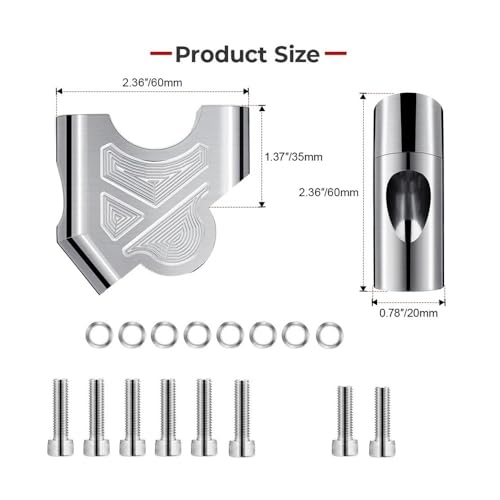 Elevador de manillar motocicleta 32 mm para S1000XR, R1250GS LC y R1250RT Adventure 6