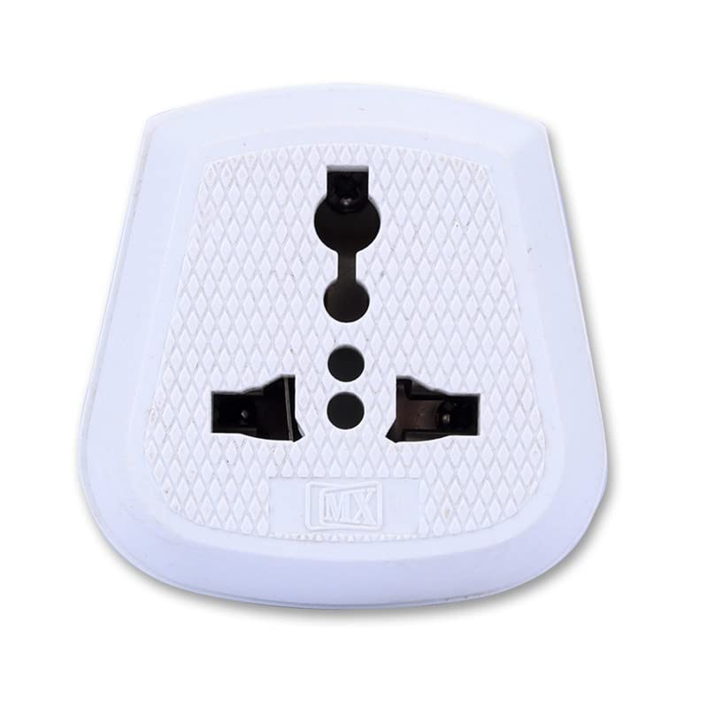 Image of MX 5A to 15A Converter Plug | 3-Pin Universal Adapter | Heavy-Duty Power Converter Socket | Universal Socket Plug (15 AMP to 5 AMP 3 Pin Conversion Plug, Pack of 5)