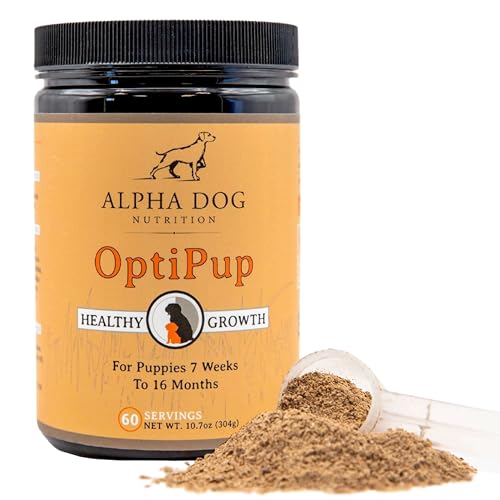Alpha Dog Nutrition OptiPup All-in-1 Puppy Multivitamin Contains 31 Superfoods Including Probiotics...