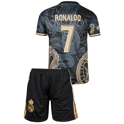 Amdrabola Madrid No 7 Dunkelblau Drachen Fußball Kinder Trikot,Spezieller...