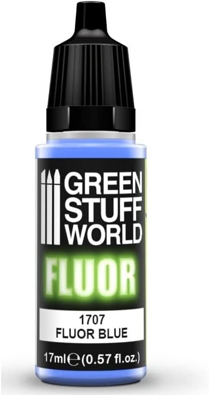Green Stuff World – Fluorescent Acrylic Paint Blue 1707 for Models and Miniatures