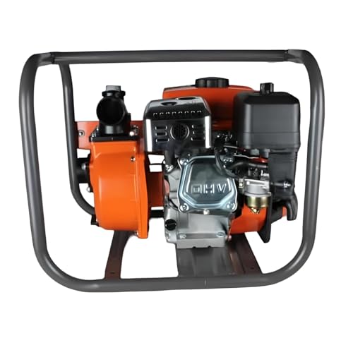Image of BS-30 Petrol Water Pump Set | 8 HP, 212 CC 4-Stroke Air Cooled Engine | 3-Inch Inlet /Outlet, 8 Meters Suction | Heavy-Duty Metal Body for Agriculture & Irrigation (Orange)