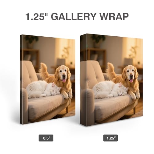 Personalized Custom Canvas Prints 11x14 inch, Photo On Canvas Transform Your Photos into Stunning Framed Wall Art-Digitally Printed Photo To Canvas -