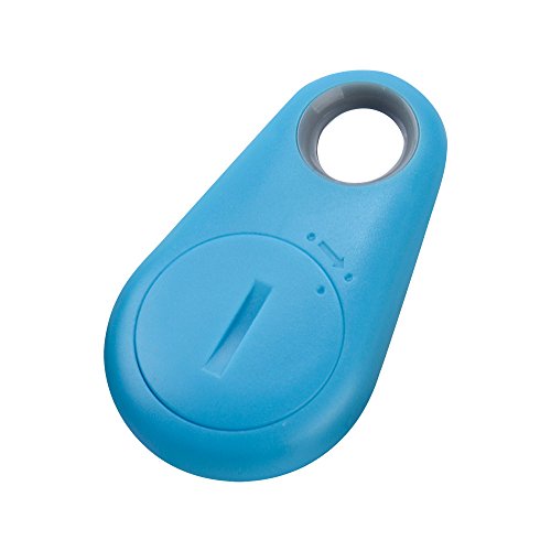 Hansensi Mini traceur Bluetooth anti-perte et étanche universel sans fil Bluetooth Locator Remote Tag Tracker d'activité pour voiture enfant animaux domestiques Bleu