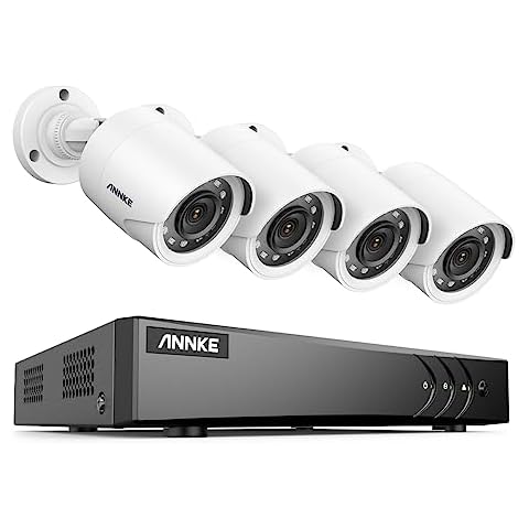 ANNKE 8CH 3K Lite Wired Security Camera System, H.265+ DVR with AI Human/Vehicle Detection, 4X 1080p CCTV Bullet Camera, 100ft Night Vision, Easy Remote Access, Motion Alert, No Hard Drive Disk Cover