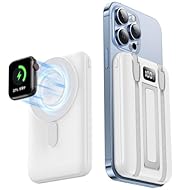 【究極ワイヤレス充電＆MagSafe対応強力磁吸】Husbzortの最新『magsafe対応マグネットモバイルバッテリー』は最大出力15Wのワイヤレス充電機能を搭載、先進技術で再び業界を席巻！強力な磁石を内蔵し、マグセーフ充電技術でiPhoneをしっかりホールドし、移動中でもズレる心配なし、革新的な技術が詰まった一品。充電中の快適さを体感し、いつでもどこでもストレスフリーな充電を楽しめます！ご注意：この磁吸式ワイヤレス充電機能はiPhone 12からiPhone 17シリーズまでのデバイスに対応...