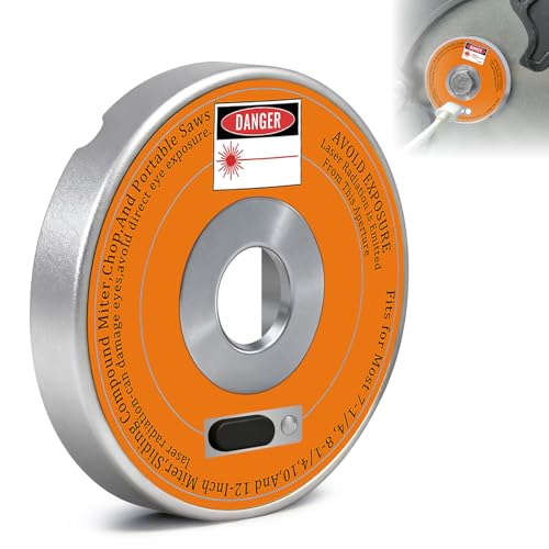 Rechargeable Miter Saw Laser Guide Type-C Fast-Charging Metal Laser Guide Wheel High-Precision Red Laser Line for 7-1/4 8 10 & 12 Miter & Portable Saws