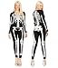 Tipsy Elves Women's Skeleton Halloween Costume Body Suit: Medium Black