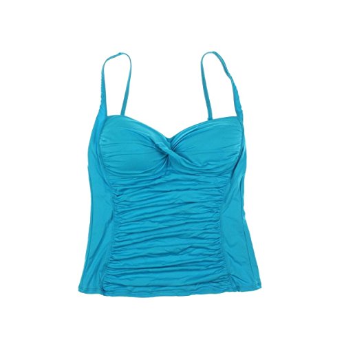 La Blanca Women's Solid Over The Shoulder Sweetheart Tankini