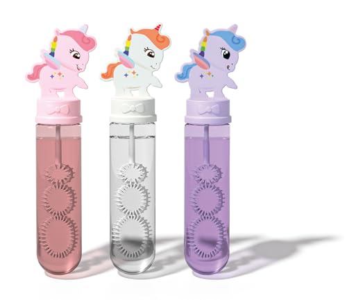 PUSTEFIX - 420869382 - PUSTEFIX Bubble Unicorn I Seifenblasen-Dose mit Einhorn-Figur I Magischer Spielspaß für Kinder I Entzückend gestaltetes Dosendesign