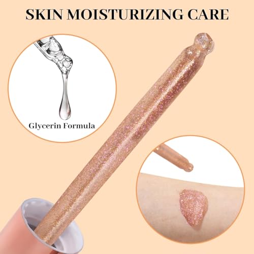 Ucanbe STUB130 Hydrating Body Glitter Dewy Highlighter Makeup Luminizer Drops Body Shimmer Liquid Face Glow Sparkles thumb #4